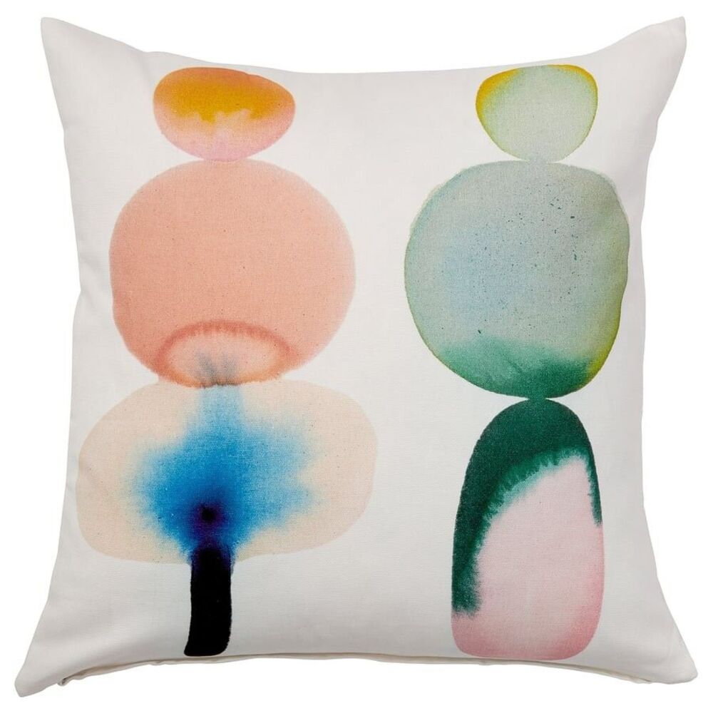 Ikea PS 2026 Cushion cover, white/multicolor, 20x20" 606.174.91 - NEW